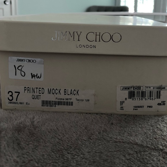 Jimmy Choo black mock croc shoes - Picture 4 of 5